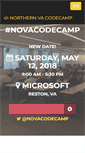 Mobile Screenshot of novacodecamp.org