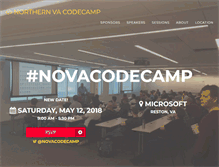 Tablet Screenshot of novacodecamp.org